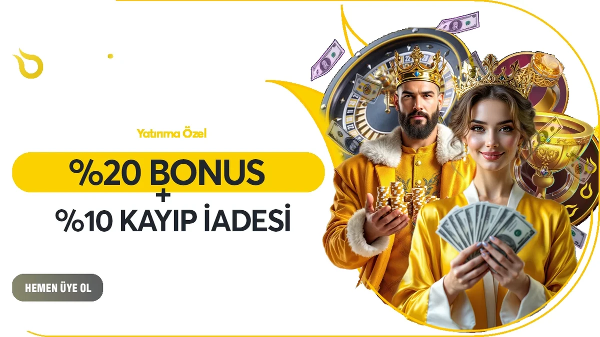 YATIRIMA ÖZEL %20 BONUS + %10 KAYIP İADESİ!